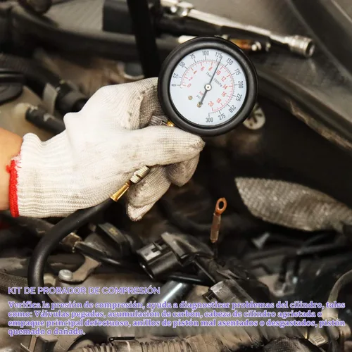 Vista 3 de JIFETOR Probador de compresión del motor 8PC Kit Cilindro Prueba Medidor