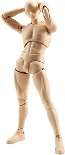 Vista 2 de Modelos de dibujo de figuras de acción, cuerpo de maniquí humano, cuerpo de muñeca Kun, juego de figuras de acción masculinas/femeninas DX, adecuado