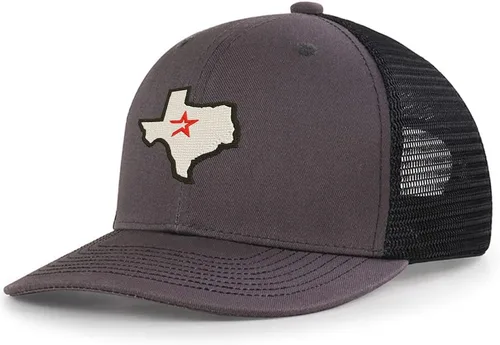 Vista 6 de Houston Texas Gorras De Camionero De Malla Personalizadas Gorras Unisex Bordadas Gorras Negro