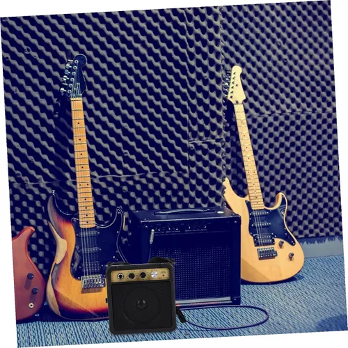 Vista 5 de TOYANDONA Mini amplificador de guitarra eléctrica portátil, amplificador de práctica pequeño con sonido nítido y fuerte para guitarras acústicas