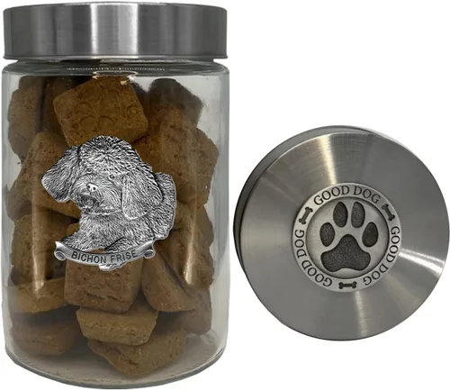 Vista 16 de Heritage Pewter Basset Hound Good Dog Treat Jar – Tarro de golosinas de 34 onzas con tapa hermética a rosca Regalo para propietarios de Basset