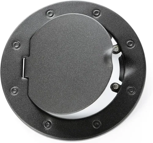 Vista 2 de Rugged Ridge 11229.05 puerta de tapa de gas negra sin traba texturada para Jeep Wrangler JK/JKU
