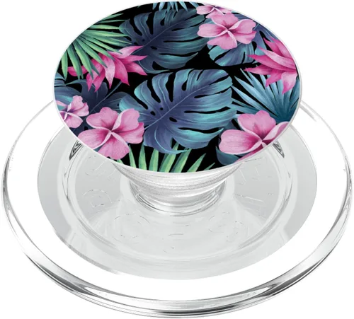 Vista 8 de Exotic Summer Vacation Hawaii Plant Flower Hibiscus Tropical PopSockets PopSockets PopGrip: agarre intercambiable para teléfonos y tabletas
