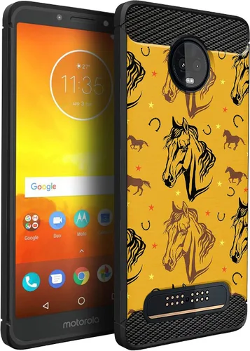 Vista 11 de CasesOnDeck Funda compatible con [Motorola Moto Z3 Play Moto Z3] Moto Z3 Design, funda delgada negra flexible y elegante protección contra golpes
