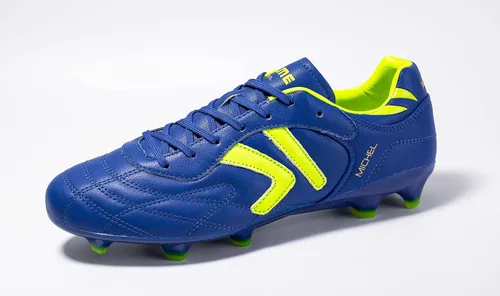 Vista 3 de KELME Tacos de fútbol para hombre tallas junior y adulto zapatos de fútbol de piel de becerro para hombre