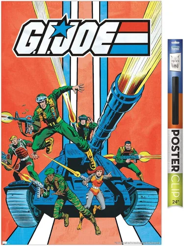 Vista 18 de Trends International GI Joe-Tank - Póster de pared, 14.725 x 22.375 pulgadas, versión enmarcada de madera de granero