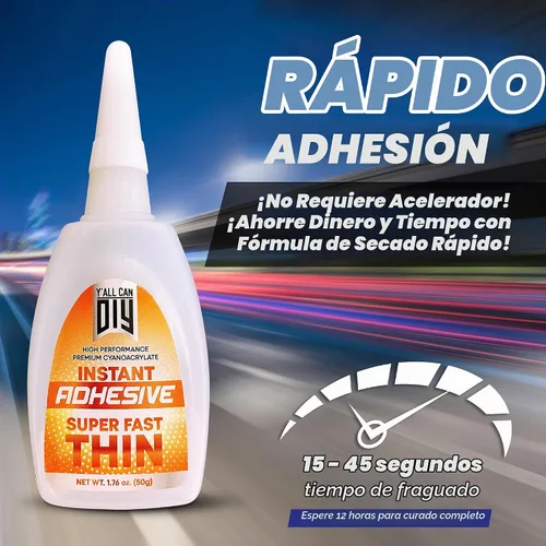 Vista 3 de 1.76 oz superpegamento fino a base de cianoacrilato para carpintería, maquetas de autos, maquetas de aviones y proyectos de madera, secado rápido