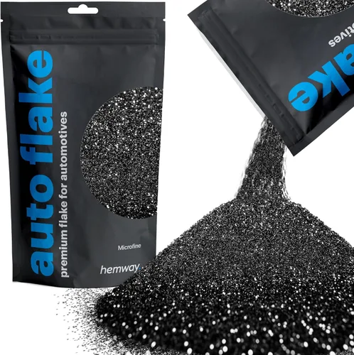 Vista 66 de Hemway Purpurina metálica automotriz MICROFINE 1/256" .004" 0.1mm 100 micras, aditivo de pintura en escamas metálicas 100 g para uso con pintura