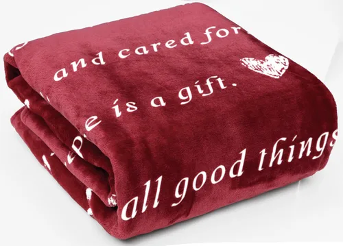 Vista 19 de Manta súper suave de regalo para mujeres u hombres - Luz y amor, compasión, recuperación pronto, positividad, coraje, inspiración, curación, apoyo