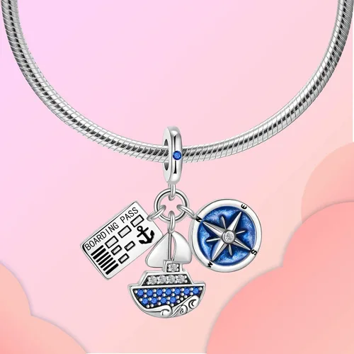 Vista 173 de LUXILLA Abalorio de plata de ley 925 para madre, hija, abuela, para familia, amor, madre, hija, abuela, para pulseras, collares, dijes, abalorios