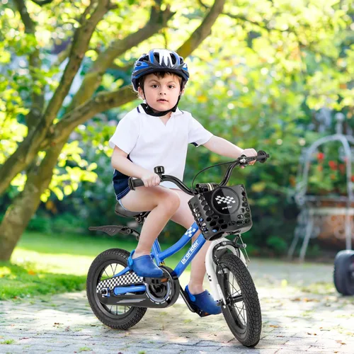 Vista 7 de BABY JOY Bicicleta para niños, 12, 14, 16, 18, 20 pulgadas, bicicletas para niños y niñas, adolescentes de 3 a 8 años o más con ruedas