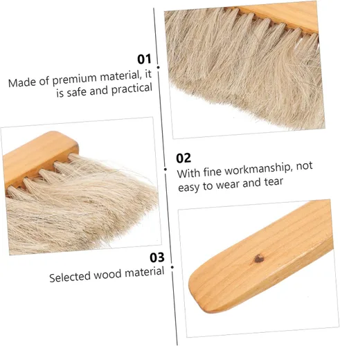 Vista 5 de SUPVOX Cepillo de abeja resistente con mango de madera para apicultores para mantenimiento de colmenas