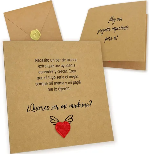 Vista 7 de ¿Quieres ser mi padrino? Tarjeta de propuesta, Regalo de propuesta de padrino, Regalos de padrino del ahijado, Tarjeta de solicitud de padrino