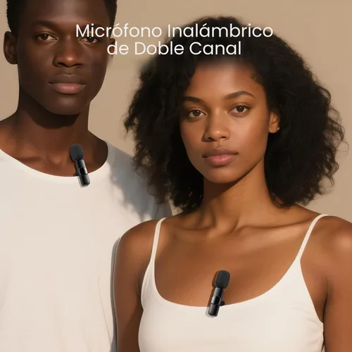 Vista 3 de Labstandard Micrófono inalámbrico Lavalier de solapa para iPhone, iPad, micrófono mini para grabación de video para entrevistas, podcast, Vlog
