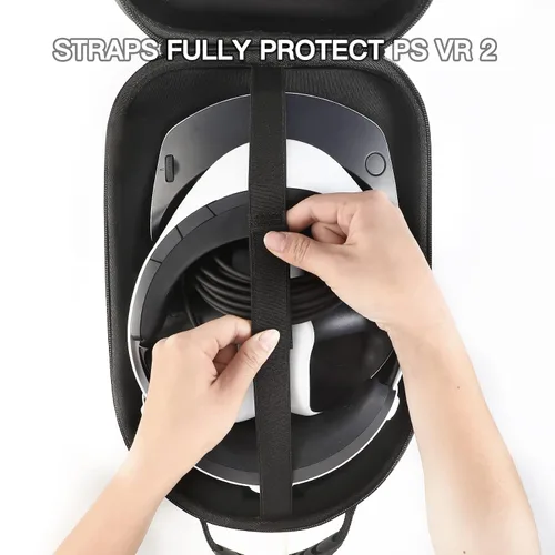 Vista 3 de Seracle Hard Carrying Case Compatible with Sony Playstation VR2 (PSVR2) Headset and Touch Controllers, VR Accessories Suitable for Travel and Home
