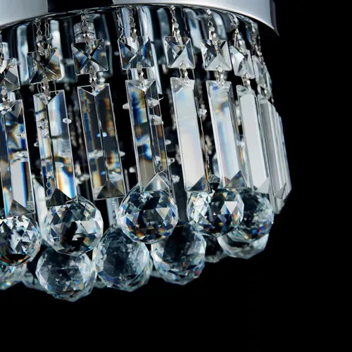 Vista 8 de AGV LIGHTING 16061 K9 Lámpara de techo empotrada de cristal, cerca del techo, diseño moderno, 3 luces, perfecta para vestíbulo, sala de estar, D12 x