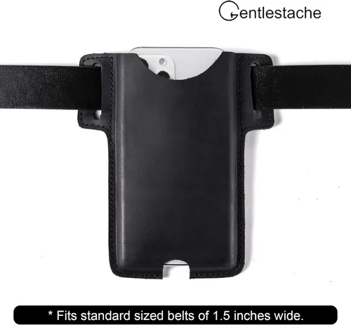 Vista 7 de Gentlestache Funda de cuero para teléfono celular, funda de piel con lazo para cinturón para Phone14 Pro Max/13 Pro Max, Galaxy S22 Ultra/S22+