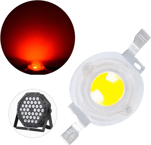 Vista 11 de Paquete de 20 cuentas LED azules de 1 W, bombilla de lámpara de chip LED para luces de escenario LED