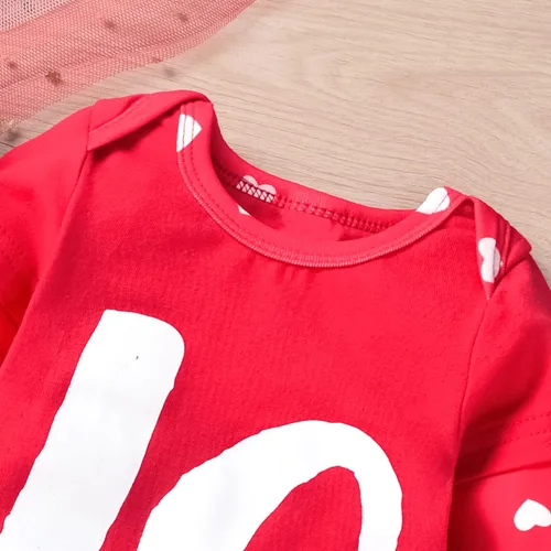 Vista 8 de Aalizzwell Trajes a juego para el día de San Valentín para bebés, hermanos, hermanas, ropa para hermanos