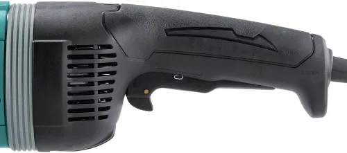 Vista 4 de Makita Amoladora angular GA9080 de 9", con mango giratorio e interruptor de bloqueo