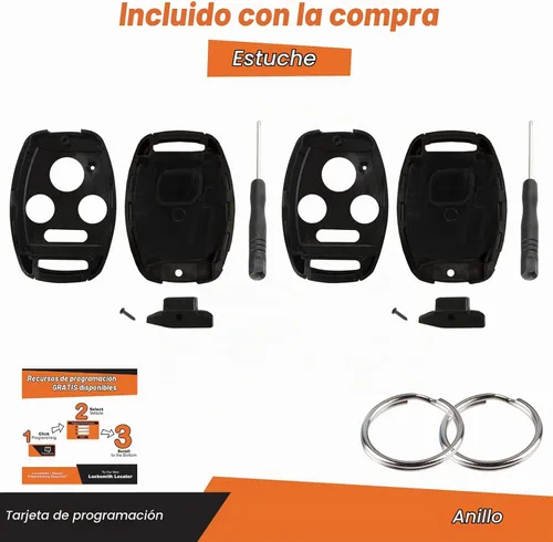 Vista 2 de 2 fundas de repuesto para llavero remoto para Honda KR55WK49308