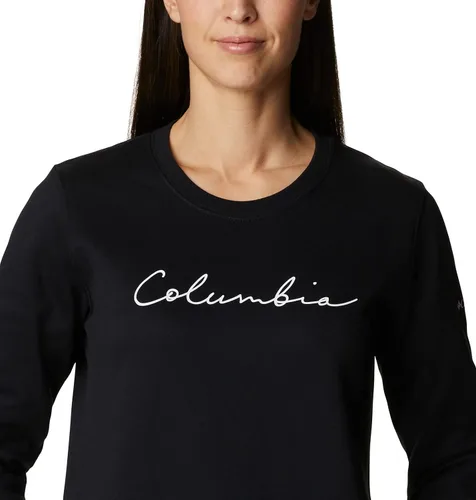 Vista 4 de Columbia Camiseta gráfica Trek para mujer, logotipo negroguión, talla 1X Plus