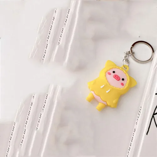 Vista 4 de Funda para Air Tag, linda funda de silicona de dibujos animados para AirTags Finder Tracker, paquete de 2