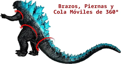 Vista 5 de TwCare Figura de acción de juguete Monster vs. Kong 2021: Rey de los monstruos dinosaurio dragón, serie de películas, articulaciones movibles