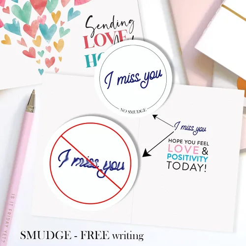 Vista 5 de Tarjetas de felicitación con sobres, 24 tarjetas de felicitación con diseños únicos y palabras inspiradoras, las tarjetas de aliento perfectas