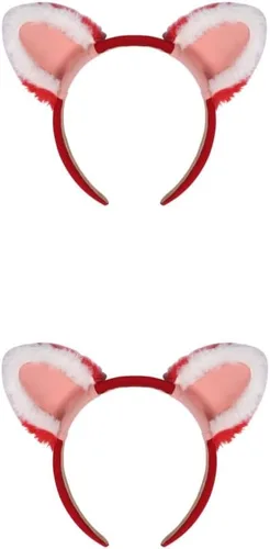 Vista 7 de Diadema para niñas con orejas para cosplay, panda, gorra de béisbol con orejas para niños