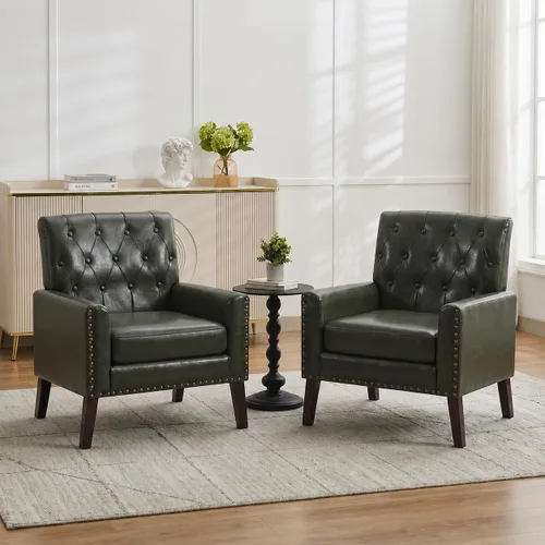 Vista 21 de Sillas decorativas modernas de mediados de siglo, silla de oficina de felpilla beige para recepción, silla de club tapizada para sala de estar