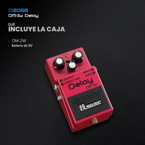 Vista 5 de Pedal de efectos de guitarra Boss DM-2W Delay Waza Craft