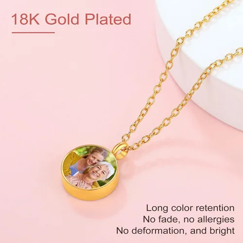 Vista 181 de FindChic Collares personalizados con urna para cenizas, barra vertical, gato, luna, reloj de arena, garra de perro, acero inoxidable, chapado en oro
