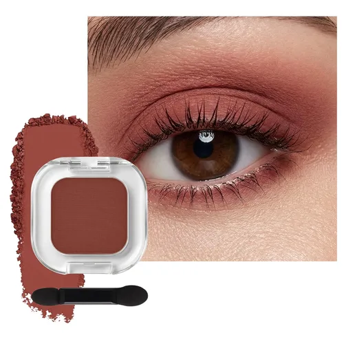 Vista 10 de Sombra de ojos mate individual, Sombra de ojos blanco hueso, Polvo ligero ultrafino, Sombra de ojos con base de imprimación iluminadora, Alto