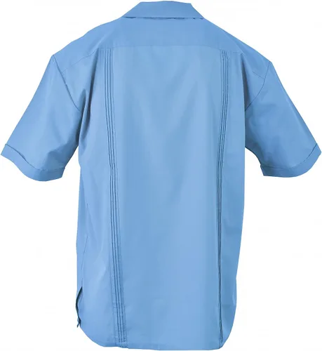 Vista 3 de Camisa deportiva Guayabera para hombre, Azul