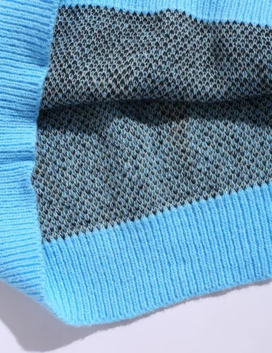 Vista 22 de ZAFUL Y2K - Suéter casual con estampado de llama estética para hombre, suéter de punto holgado, manga larga, cuello redondo