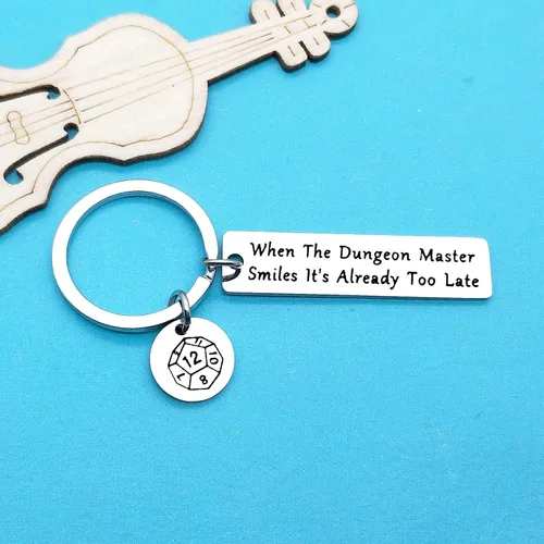 Vista 4 de Dungeon Master - Llavero de regalo para maestros de mazmorras y dragones