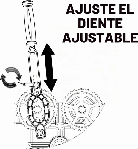 Vista 5 de Powerbuilt Kit de herramientas universal de soporte de engranaje de distribución, herramientas para quitar y reemplazar tuercas de retención
