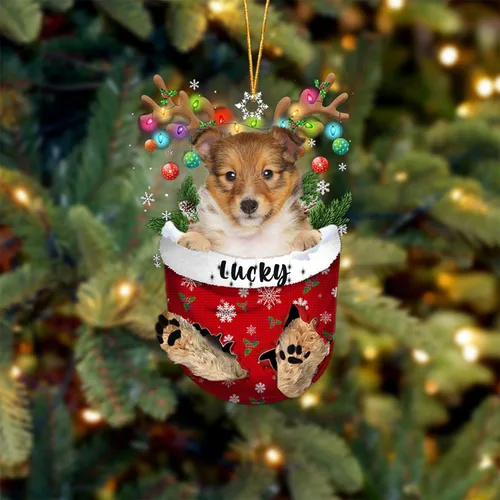 Vista 78 de Adorno de Navidad personalizado para perro Airedale Terrier en bolsillo de nieve, adorno para árbol de Navidad, idea de regalo para amantes