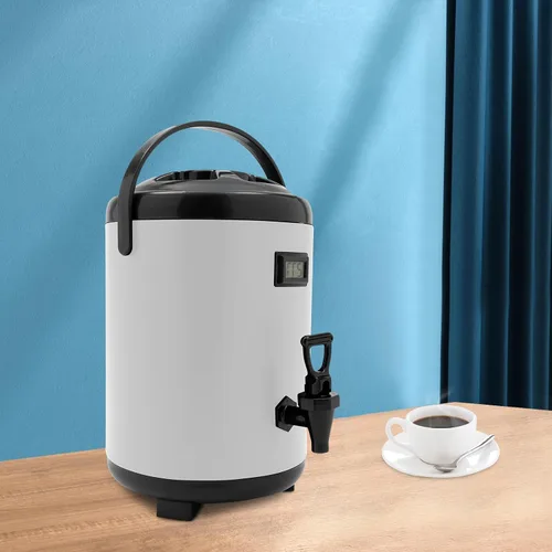 Vista 14 de Dispensador de bebidas calientes, dispensador de bebidas con aislamiento de acero inoxidable, dispensador de bebidas frías y calientes