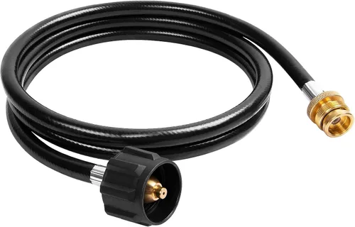 Vista 9 de SHINESTAR Adaptador de manguera de propano de 4 pies para calentadores Buddy, estufas de campamento Coleman, parrillas de mesa Blackstone de 17
