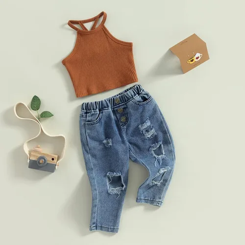 Vista 7 de GOOCHEER Conjunto de ropa de manga larga para niña pequeña, camisa y pantalones para niña, conjunto de ropa de primavera, otoño e invierno
