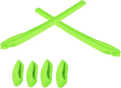 Vista 2 de SmartVLT Juego de 2 pares de almohadillas de repuesto verdes para Oakley Flak 2.0 XL OO9188