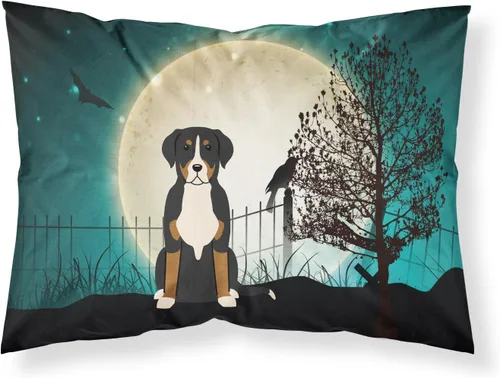 Vista 102 de Caroline's Treasures BB2515PILLOWCASE Between Friends Appenzeller Sennenhund - Funda de almohada de tela estándar, ligera, súper suave, fácil