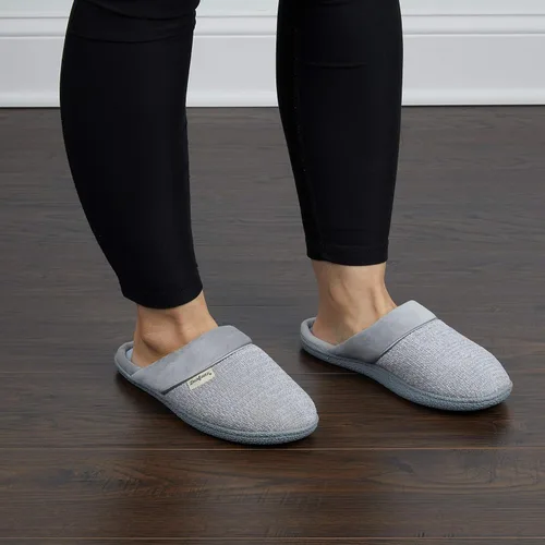 Vista 2 de Dearfoams Samantha - Pantuflas de punto con puntera cerrada para mujer