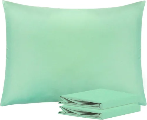 Vista 49 de NTBAY Juego de fundas de almohada estándar, paquete de 2 fundas de almohada de microfibra cepillada de 20 x 26 pulgadas, suaves, sin arrugas Aqua