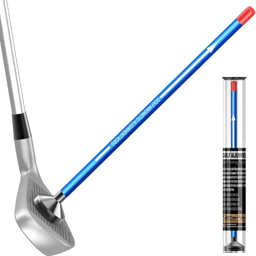 Vista 10 de Varillas de alineación magnéticas de golf, palos de alineación para palos de golf, accesorios magnéticos para ayudar a entrenar el swing de golf