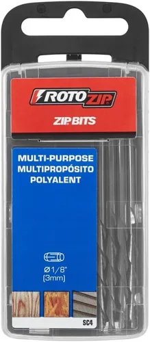 Vista 2 de BOSCH Roto Zip SC4 Broca Zip de 1/8 pulgadas para madera y plástico, paquete de 4