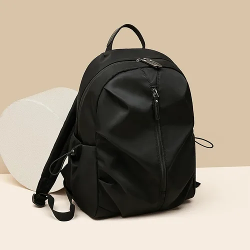 Vista 4 de LAORENTOU Backpack For Women Waterproof Backpack Purse Lightweight Travel Backpack Sports Backpack Nylon Backpacks (01 Black)