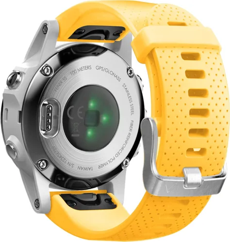 Vista 10 de NotoCity Correa de reloj compatible con Fenix 5S/6S/7S/8 de 1.693 in, correa de repuesto de silicona suave Quickfit (hebilla plateada, 2 unidades)